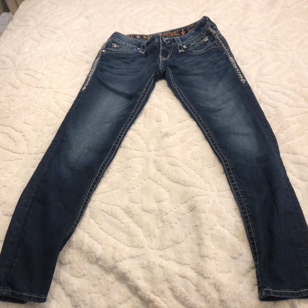 Women’s rock revival skinny jeans, size 27, Johanna skinny